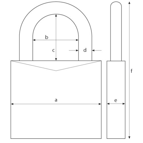 ABUS Vorhängeschloss Typ Granit 60