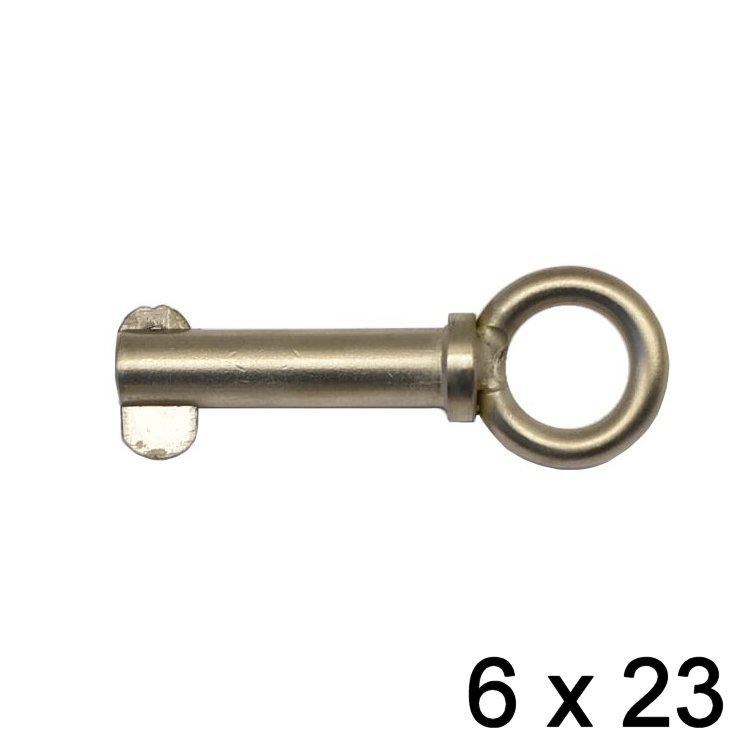 Splintbolzen Klappnase mit Ring 6 x 23
