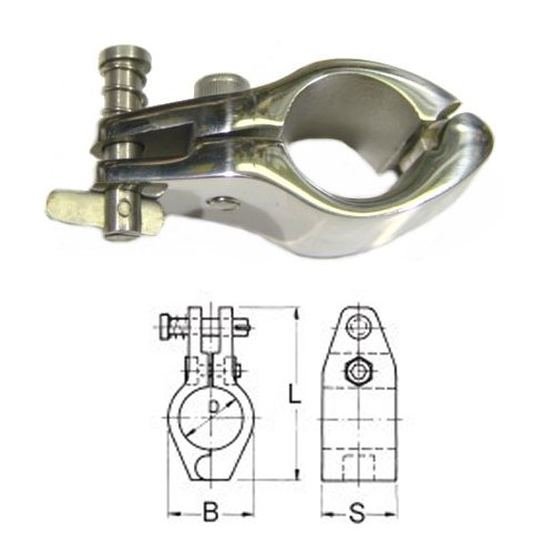 Rohrmittelgelenkstück aufklappbar 22mm