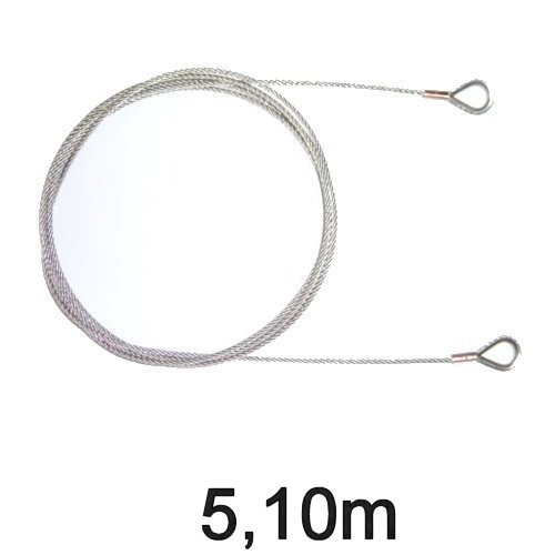 Jollen-Wante mit Kauschen 4mm 5,10m