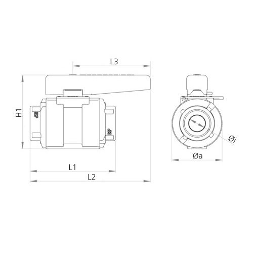 Trudesign Kugelhahn 1 1/2 Zoll