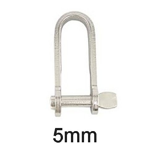 Flachschäkel mit Schlüsselbolzen 5mm / 36mm