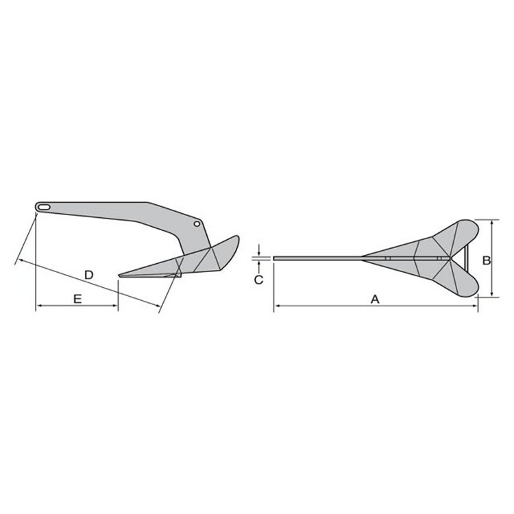 Lewmar Delta Anker galvanisiert 16kg