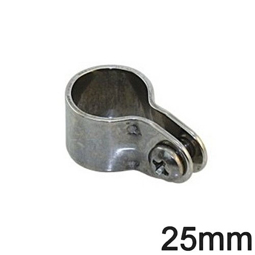 Niroschelle für 25mm Rohr umschließend