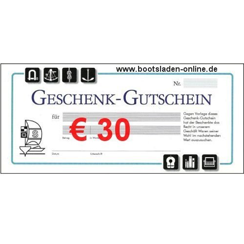 Geschenkgutschein € 30