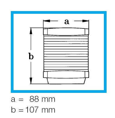 Hella Marine Mod. 2984 Signal- / Ankerlaterne 12V / 10W schwarzes Gehäuse