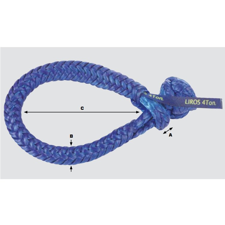 Liros XTR-Soft Schäkel 1,5t weiß