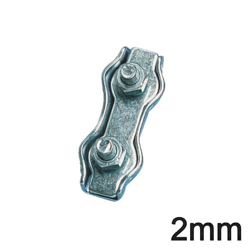 Seilklemme Duplex 2mm