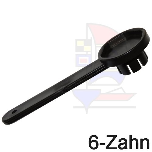 Ventilschlüssel Kunststoff Schwarz 6-Zahn