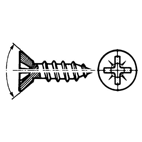Senkkopf 4,8 (Knipping DIN 7982)