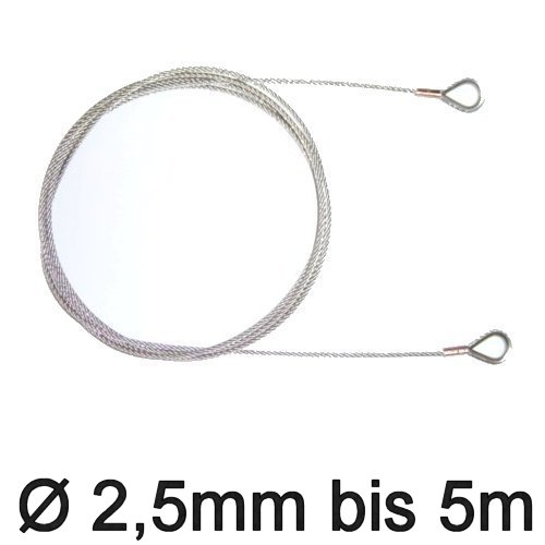 Trapez-Wante mit Kauschen 2,5mm flex bis 5m