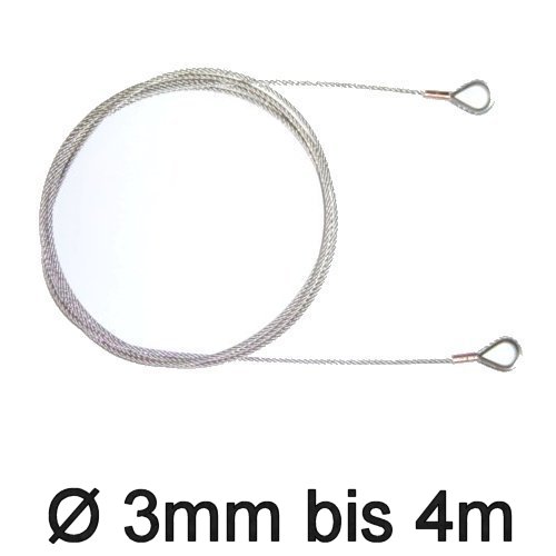 Jollen-Wante mit Kauschen 3mm bis 4m