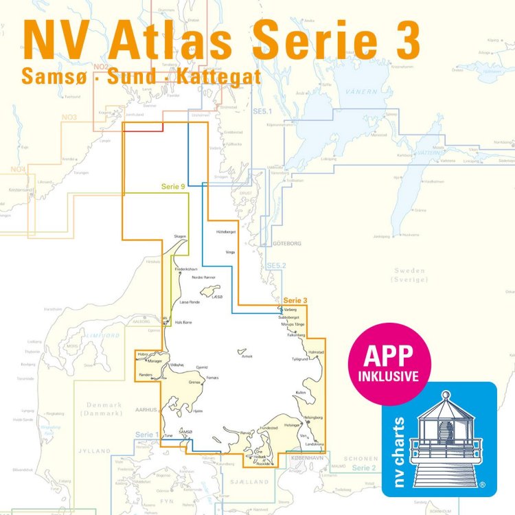 Sportschifffahrtskarten See Serie 3 Atlas (gebunden 30x42cm)