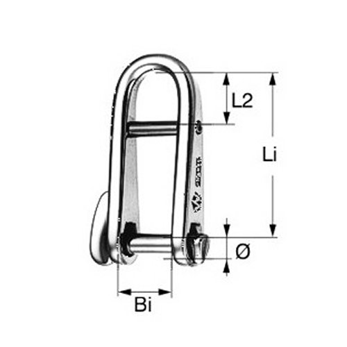 Wichard Schäkel Schlüssel Steg 5mm