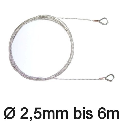 Trapez-Wante mit Kauschen 2,5mm flex bis 6m