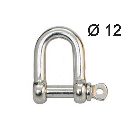 Schäkel Edelstahl gerade 12mm