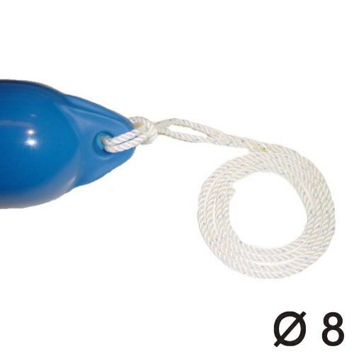 Fenderleine geschlagen mit Auge 8mm