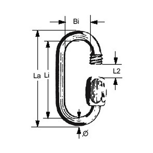 Schraubkettenglied 8mm