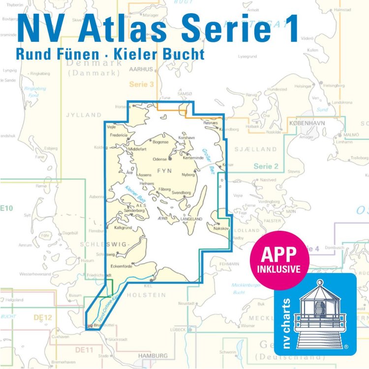 Sportschifffahrtskarten See Serie 1 Atlas