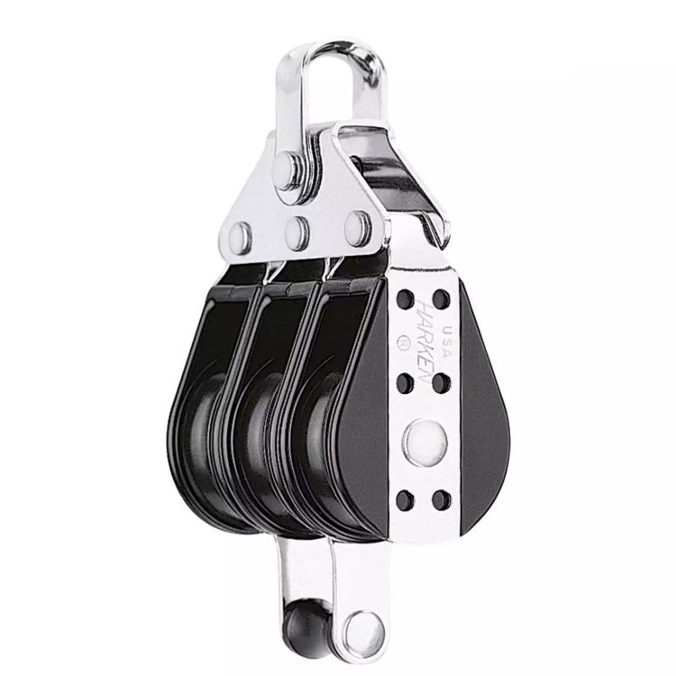 Harken Block 3fach + Unterbügel 10mm HK 130