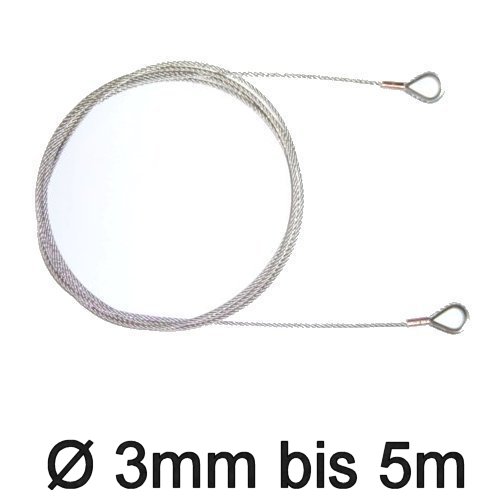 Trapez-Wante mit Kauschen 3mm flex bis 5m